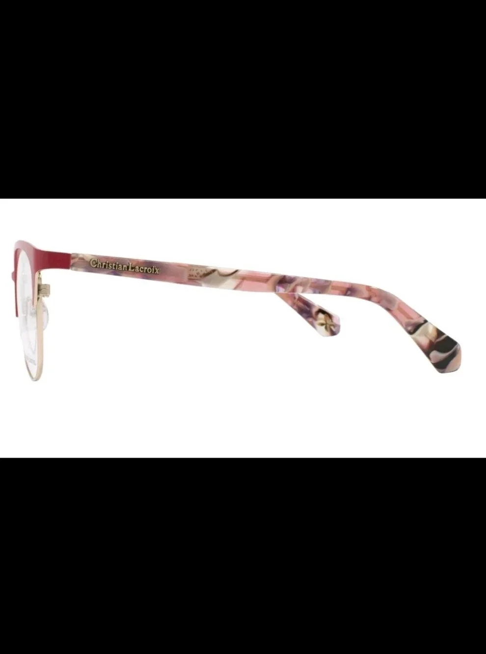 New Christian Lacroix CL3058 Eyeglasses Cateye Floral Tulipe Frame 54-17-135